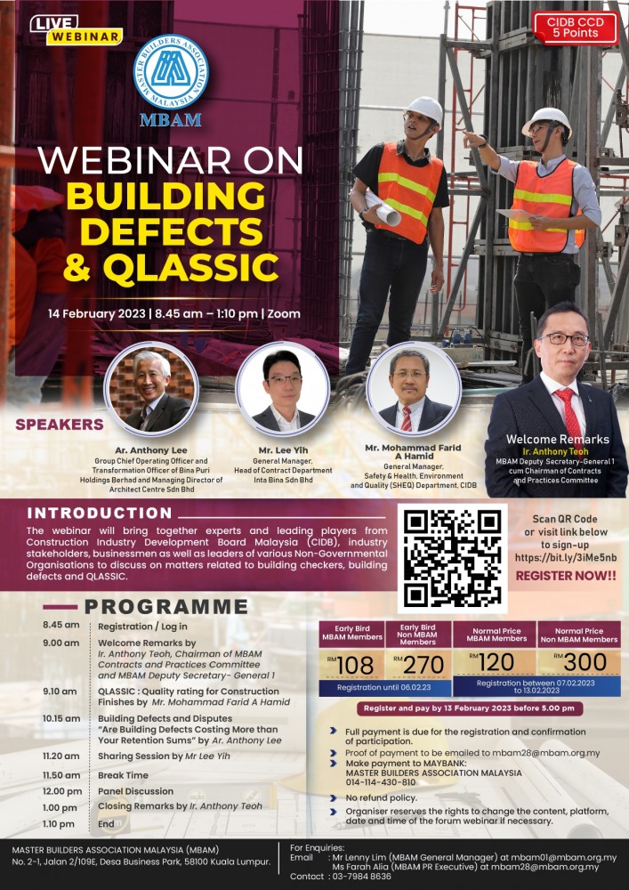 Flyer for Webinar on Building defects & Qlassic_CIDB 5 CCD Points_page-0001